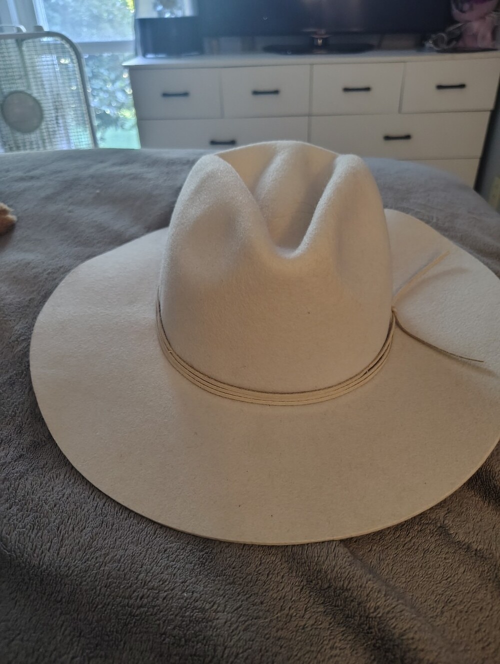 Cream WYETH Wool Cowboy Hat